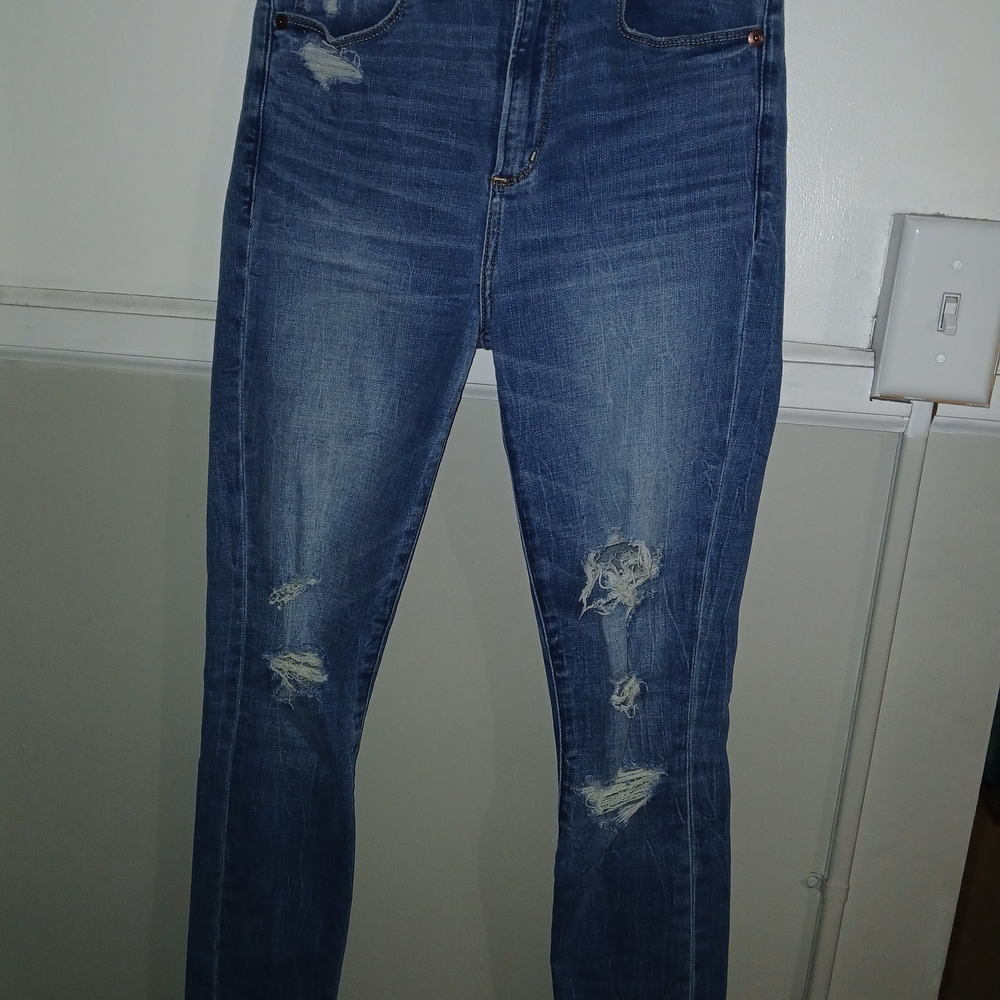 Abercrombie & Fitch Women’s High-Rise Super Skinny Ankle Jeans Medium Wash 26"/2